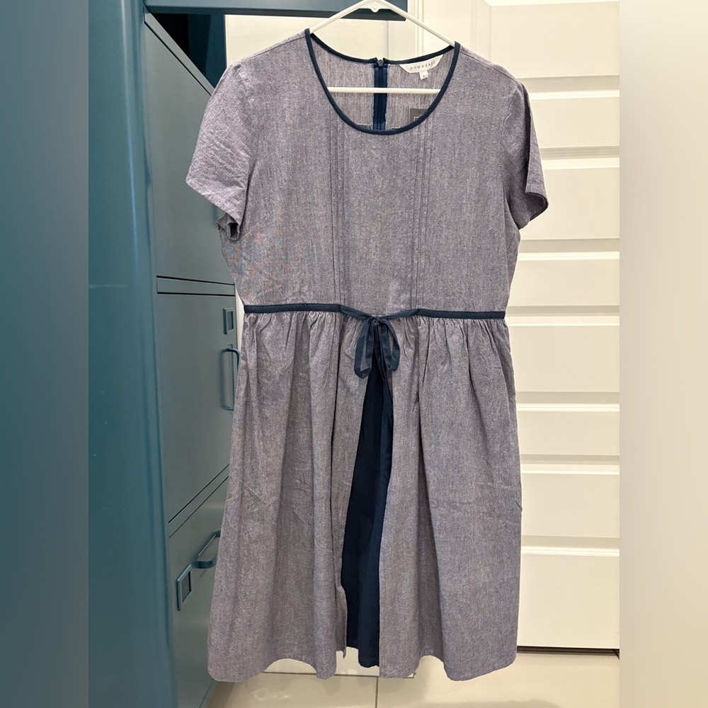 Downeast Pleat Front Dress Blue Size L